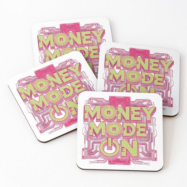 Item preview, Money Mode ON Neon Pink Circuit Wealth Design designed and sold by 无限丰富.