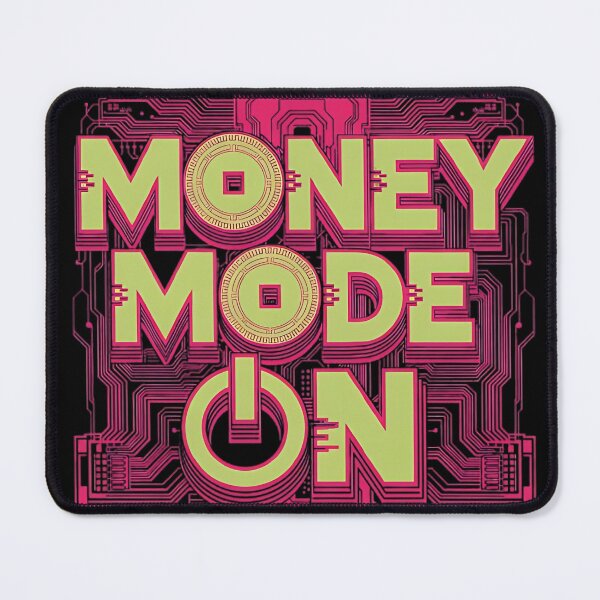 Item preview, Money Mode ON Neon Pink Circuit Wealth Design designed and sold by 无限丰富.