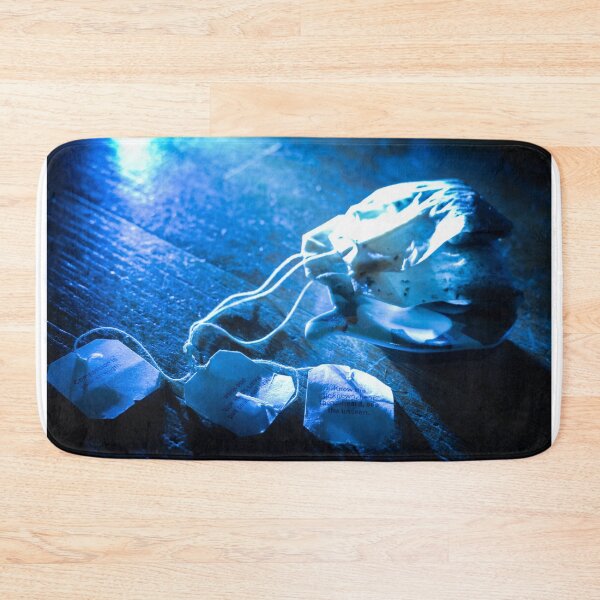 Item preview, Midnight Tea Tags | Moody Blue Dark Academia Photography designed and sold by PrezSwan.