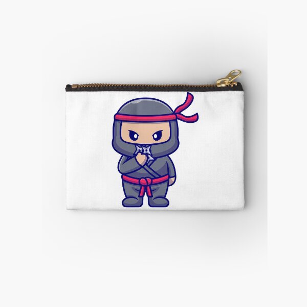 Item preview, Cute Chibi Ninja with Shuriken Stars designed and sold by aacroquet.