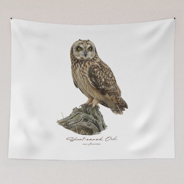 Item preview, Short-eared Owl on Rustic Branch designed and sold by Takeda-art.