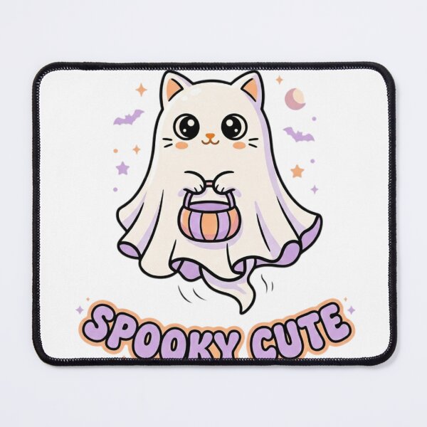 Item preview, Halloween Cat Shirt Spooky Cute Ghost Cat Kawaii Halloween Gift Cat Lover Tee designed and sold by Sky-bully.
