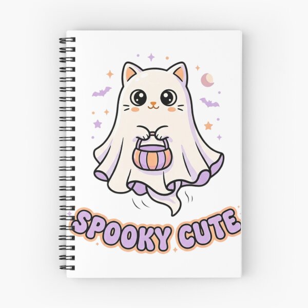 Artikelvorschau, Halloween-Katzen-Shirt: Gruselig-süße Geisterkatze, Kawaii-Halloween-Geschenk für Katzenliebhaber entworfen und verkauft von Sky-bully.