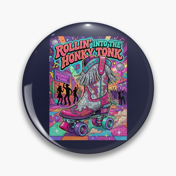Item preview, Honky Tonk Disco Cowboy Roller Skate designed and sold by SplashTastic.
