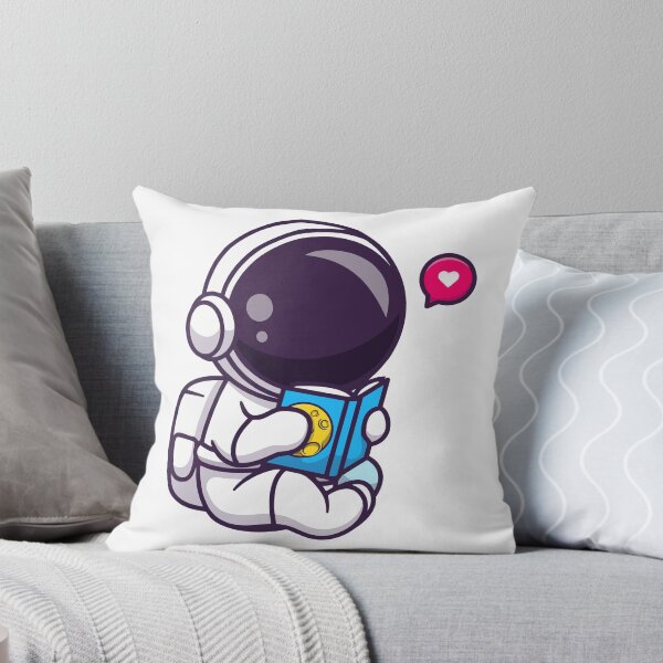 Item preview, Cute Astronaut Reading Book with Heart designed and sold by aacroquet.