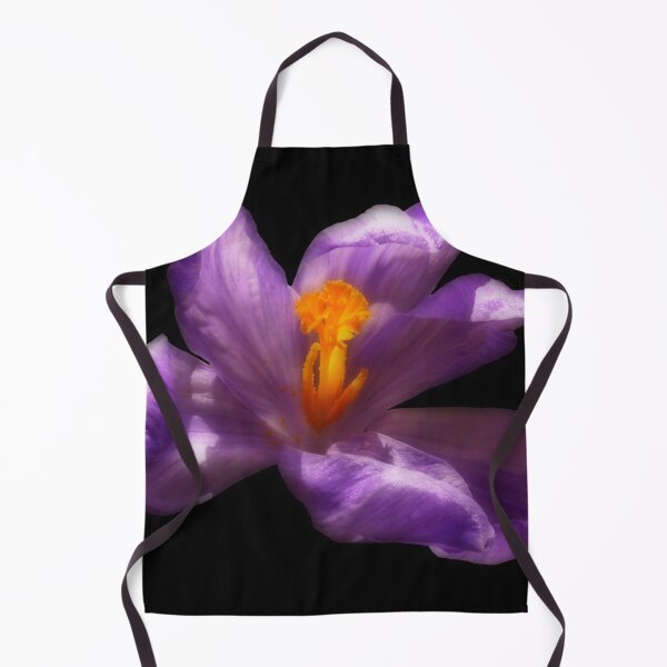 Item preview, Purple Crocus Flower on Black Background designed and sold by MajikFlower.