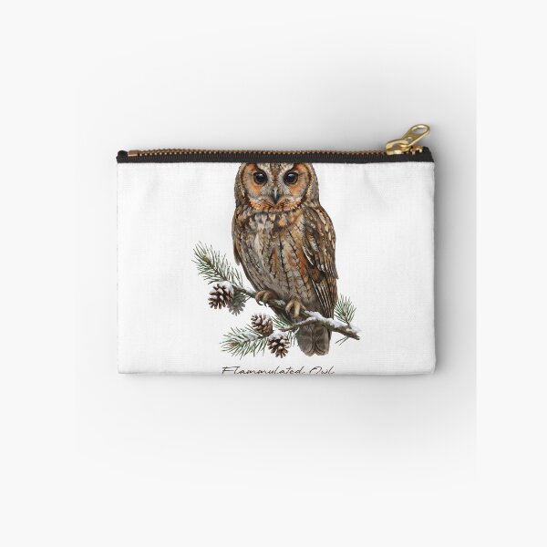 Item preview, Flammulated Owl on Snowy Pine Tree designed and sold by Takeda-art.
