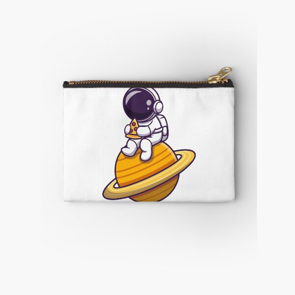 Item preview, Cute Astronaut Eating Pizza on Saturn Planet designed and sold by aacroquet.