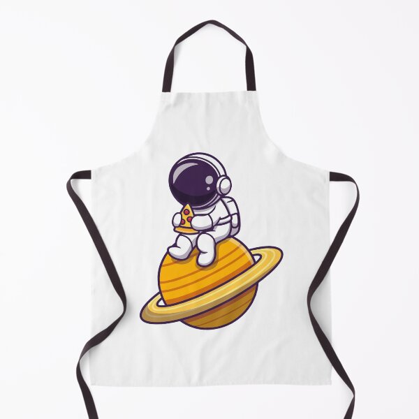 Item preview, Cute Astronaut Eating Pizza on Saturn Planet designed and sold by aacroquet.