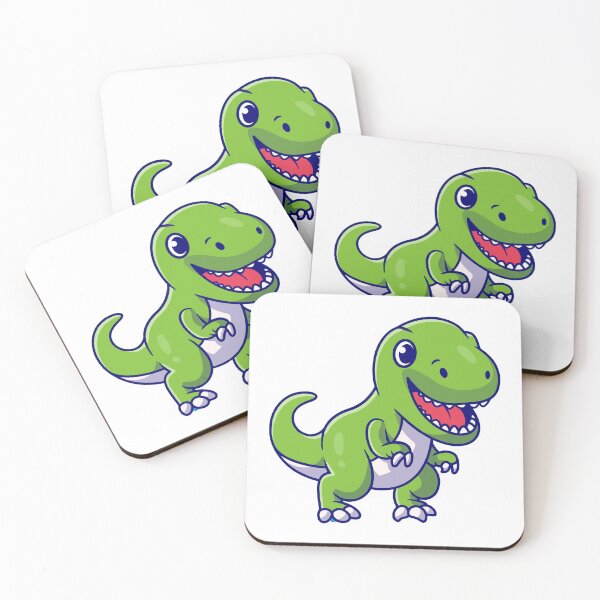 Item preview, Cute Happy Green T-Rex Dinosaur designed and sold by aacroquet.