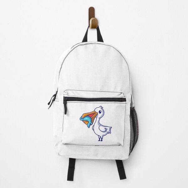 Item preview, Cute Pelican Bird Catching Fish in Beak designed and sold by aacroquet.