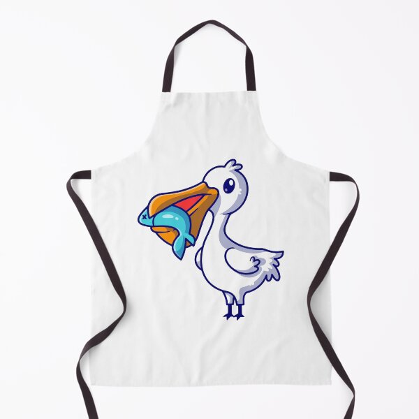 Item preview, Cute Pelican Bird Catching Fish in Beak designed and sold by aacroquet.