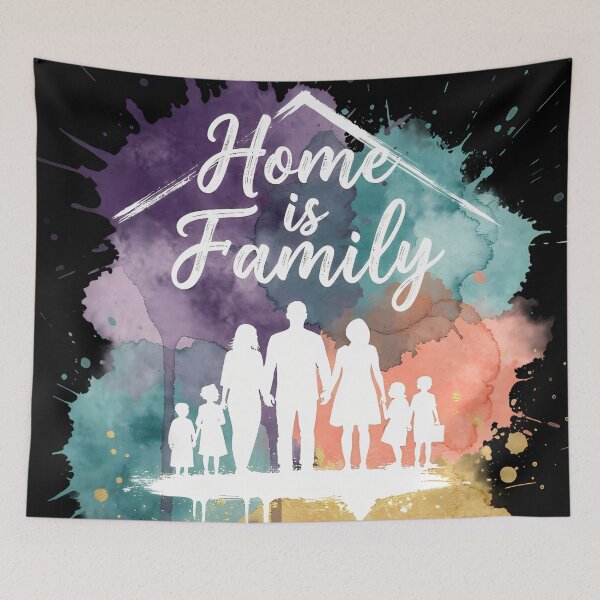 Item preview, Home Is Family Watercolor Design designed and sold by Ekracreatives.