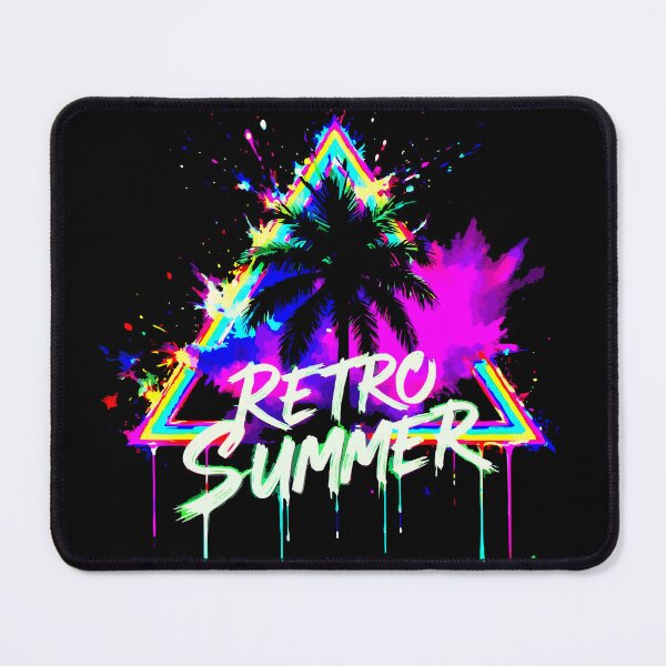 Item preview, Retro Summer Sunset Shirt – Vintage Neon Palm Trees Beach Graphic Tee designed and sold by VikArtStudio.