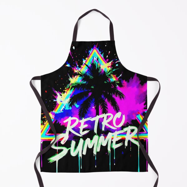 Item preview, Retro Summer Sunset Shirt – Vintage Neon Palm Trees Beach Graphic Tee designed and sold by VikArtStudio.