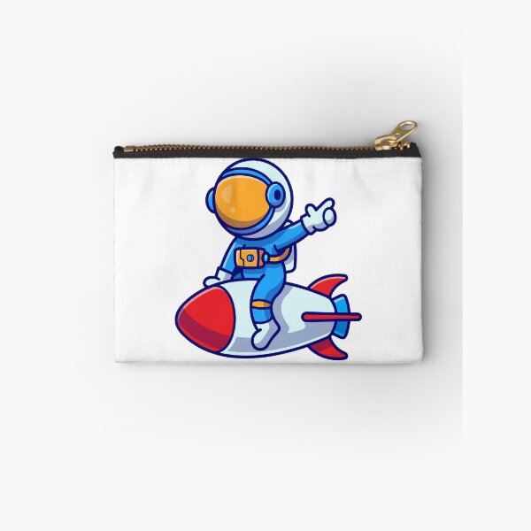 Item preview, Chibi Astronaut Riding a Space Rocket Ship designed and sold by aacroquet.