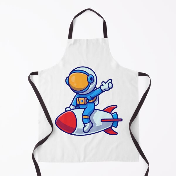 Item preview, Chibi Astronaut Riding a Space Rocket Ship designed and sold by aacroquet.