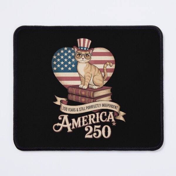 Item preview, 250 Anniversary USA Book Cute Cat 4th of July designed and sold by TyraYoung.