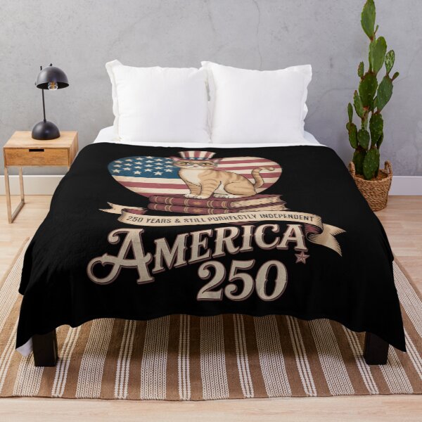 Item preview, 250 Anniversary USA Book Cute Cat 4th of July designed and sold by TyraYoung.