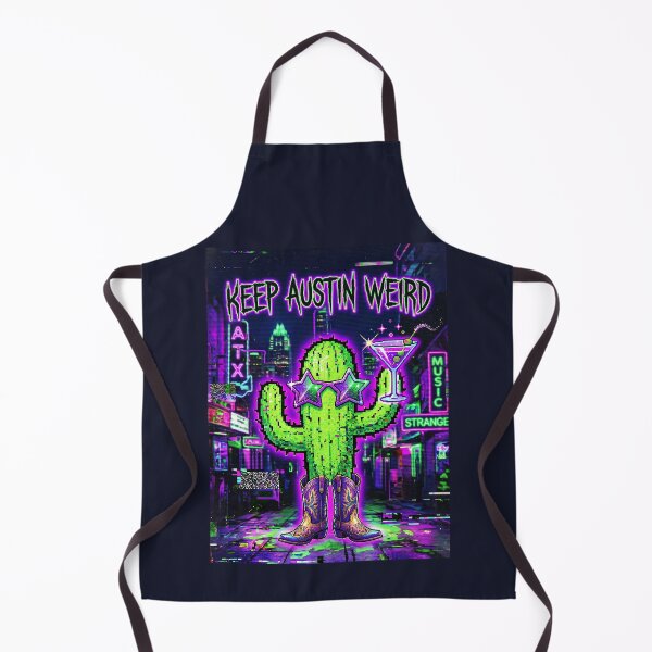 Item preview, Keep Austin Weird Pixel Cactus Martini designed and sold by SplashTastic.