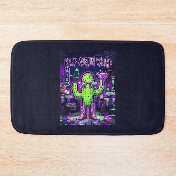 Item preview, Keep Austin Weird Pixel Cactus Martini designed and sold by SplashTastic.