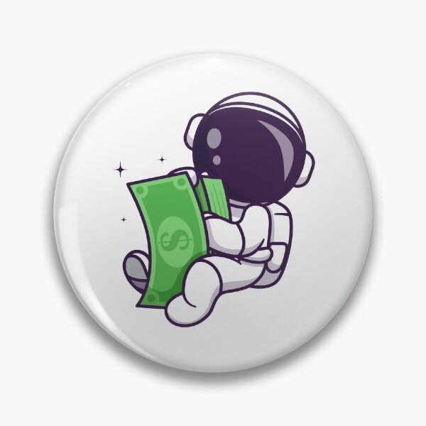 Item preview, Astronaut Counting Money Cash in Space designed and sold by aacroquet.