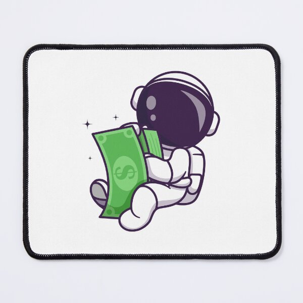Item preview, Astronaut Counting Money Cash in Space designed and sold by aacroquet.