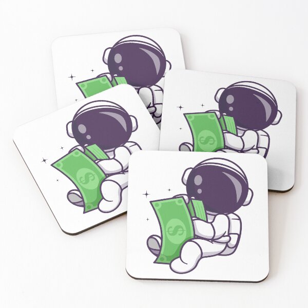 Item preview, Astronaut Counting Money Cash in Space designed and sold by aacroquet.