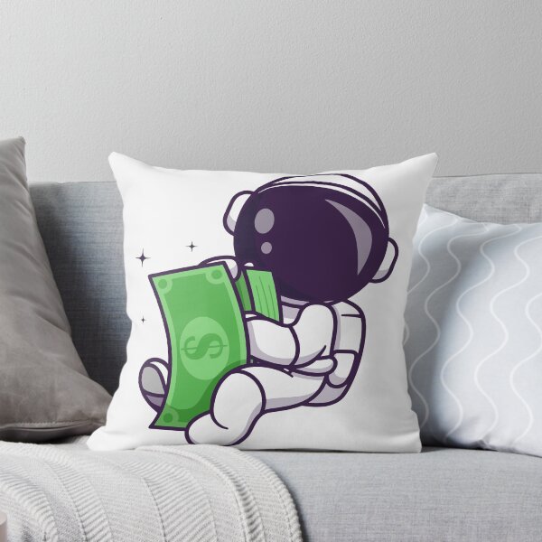 Item preview, Astronaut Counting Money Cash in Space designed and sold by aacroquet.