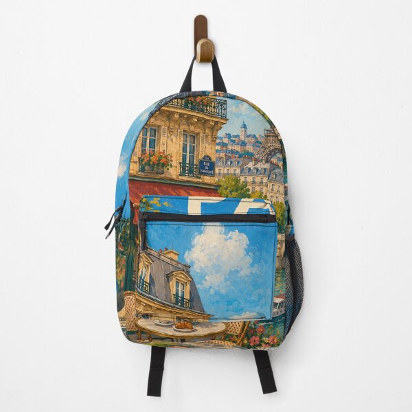 Item preview, Naïve Paris with Eiffel Tower and Floral Café designed and sold by DrizzyV.