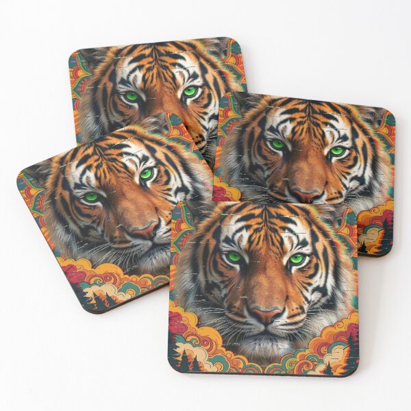 Item preview, Stay Wild Tiger – Psychedelic Wildlife Art Design designed and sold by StillWildink.