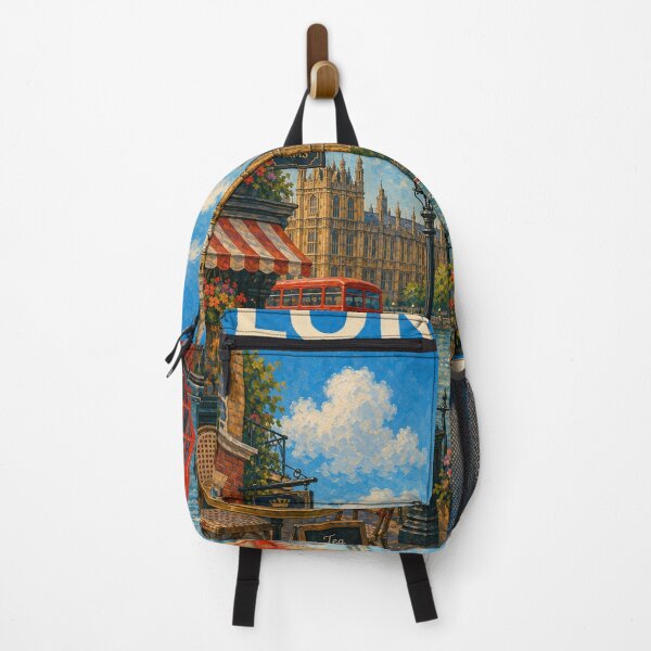 Item preview, London Naïve Painting with Big Ben and Thames designed and sold by DrizzyV.