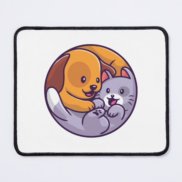 Item preview, Cute Dog and Cat Best Friends Hugging designed and sold by aacroquet.