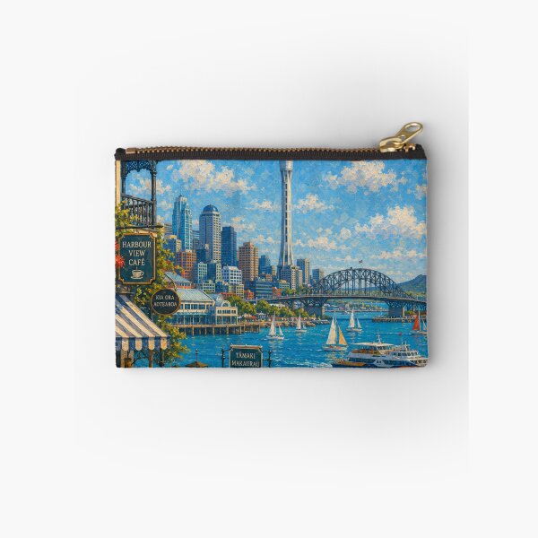 Item preview, Auckland Naïve with Sky Tower and Blue Bay designed and sold by DrizzyV.