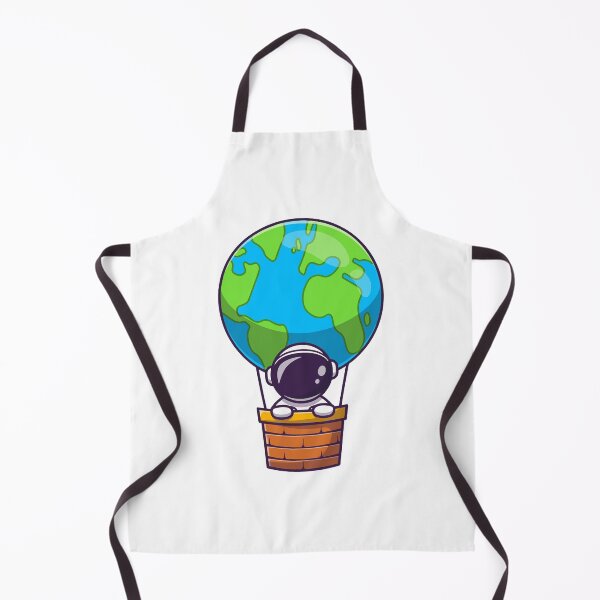 Item preview, Astronaut Flying Earth Hot Air Balloon designed and sold by aacroquet.