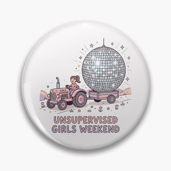 Item preview, Unsupervised Girls Weekend Disco Tractor designed and sold by SplashTastic.