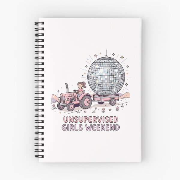 Item preview, Unsupervised Girls Weekend Disco Tractor designed and sold by SplashTastic.