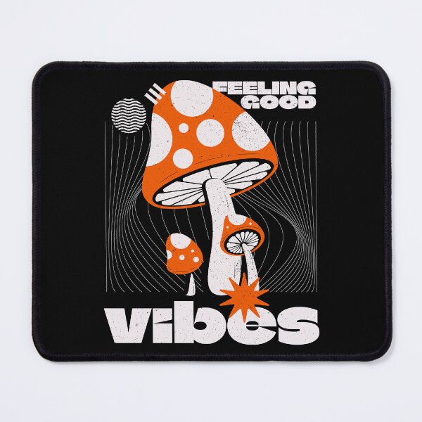 Item preview, Feeling Good Vibes Retro Mushroom Psychedelic Graphic designed and sold by DERA RAY.
