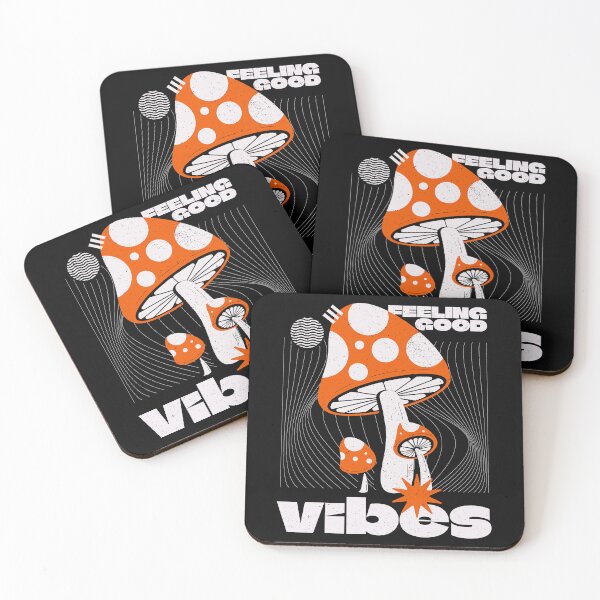Item preview, Feeling Good Vibes Retro Mushroom Psychedelic Graphic designed and sold by DERA RAY.