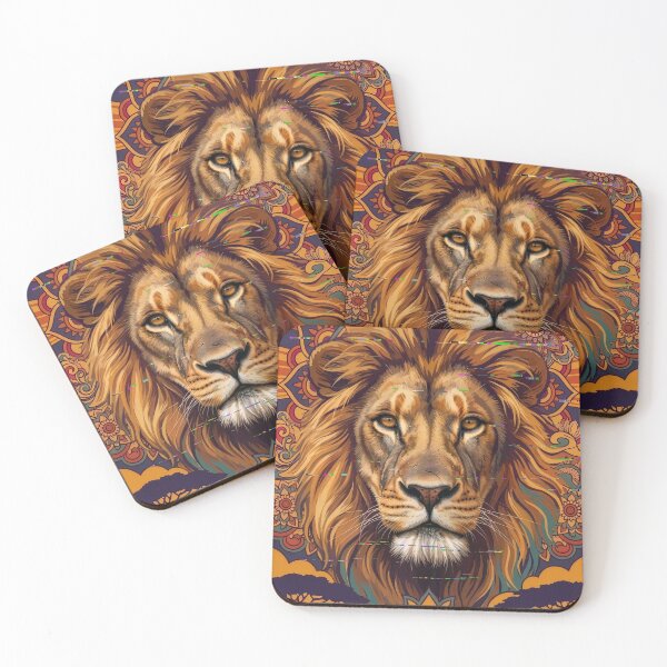 Item preview, Stay Wild Lion – Bohemian Mandala Wildlife Art Print designed and sold by StillWildink.