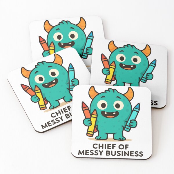 Item preview, Chief of Messy Business: The Creative Little Monster designed and sold by GrafikLabbo.