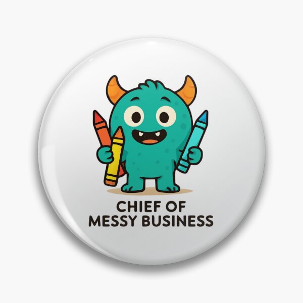 Item preview, Chief of Messy Business: The Creative Little Monster designed and sold by GrafikLabbo.