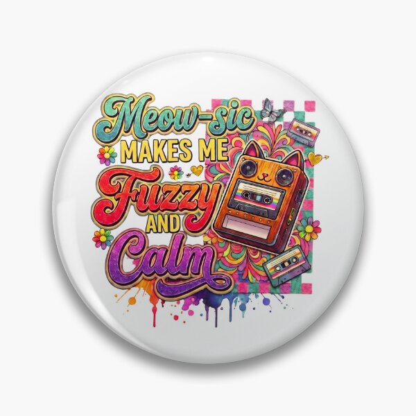 Item preview, Meow-sic Makes Me Fuzzy and Calm  designed and sold by SEVEN ART PRODUCT.