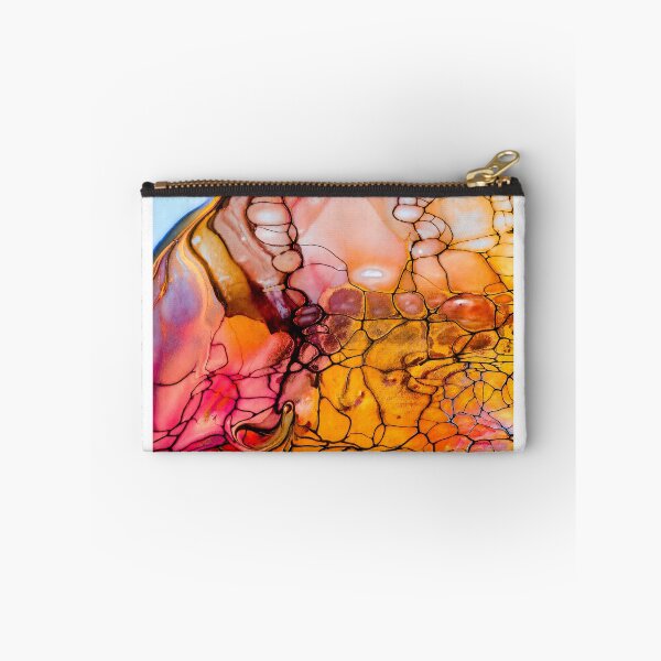 Item preview, Golden Bloom Original Fluid Art designed and sold by PourtionOfArt.