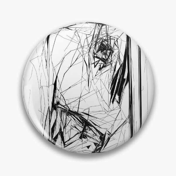 Item preview, Anguished Monoline Portrait - Fractal Psychological Chaos designed and sold by Mystral Art Studio.