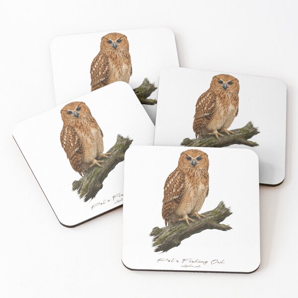 Item preview, Pel's Fishing Owl on Mossy Branch designed and sold by Takeda-art.
