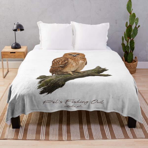 Item preview, Pel's Fishing Owl on Mossy Branch designed and sold by Takeda-art.