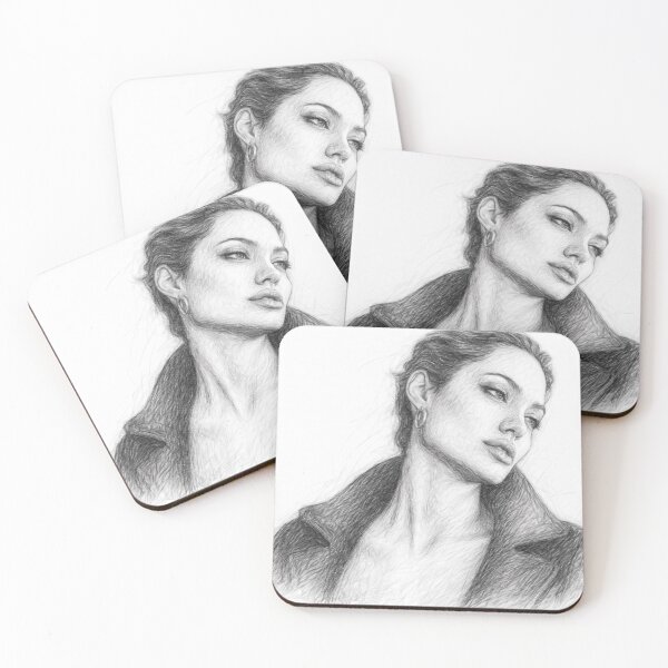 Item preview, Black and White Glamour Portrait Pencil Sketch Print | Elegant Hollywood Inspired Wall Art | Cinematic Graphite Illustration designed and sold by Leon Woods Pencil Art.