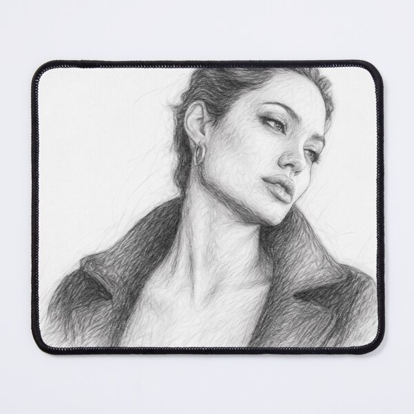 Item preview, Black and White Glamour Portrait Pencil Sketch Print | Elegant Hollywood Inspired Wall Art | Cinematic Graphite Illustration designed and sold by Leon Woods Pencil Art.