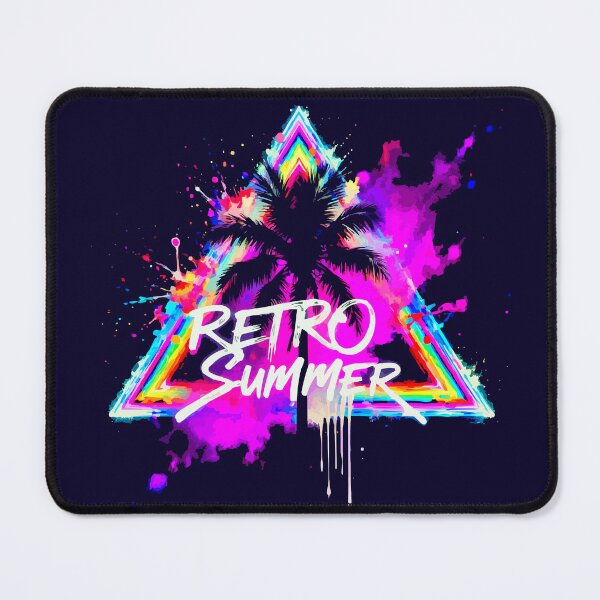 Item preview, Synthwave Beach Shirt – Neon Tropical Sunset Retro Graphic Tee designed and sold by VikArtStudio.